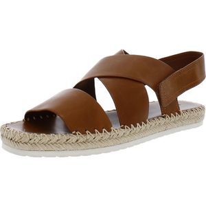 NWOB Vince Brown Leather Espadrille Slingback Sandal